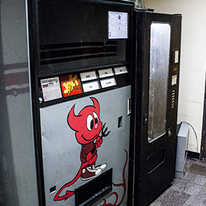 Two of CSH's networked vending machines, Drink and Snack.